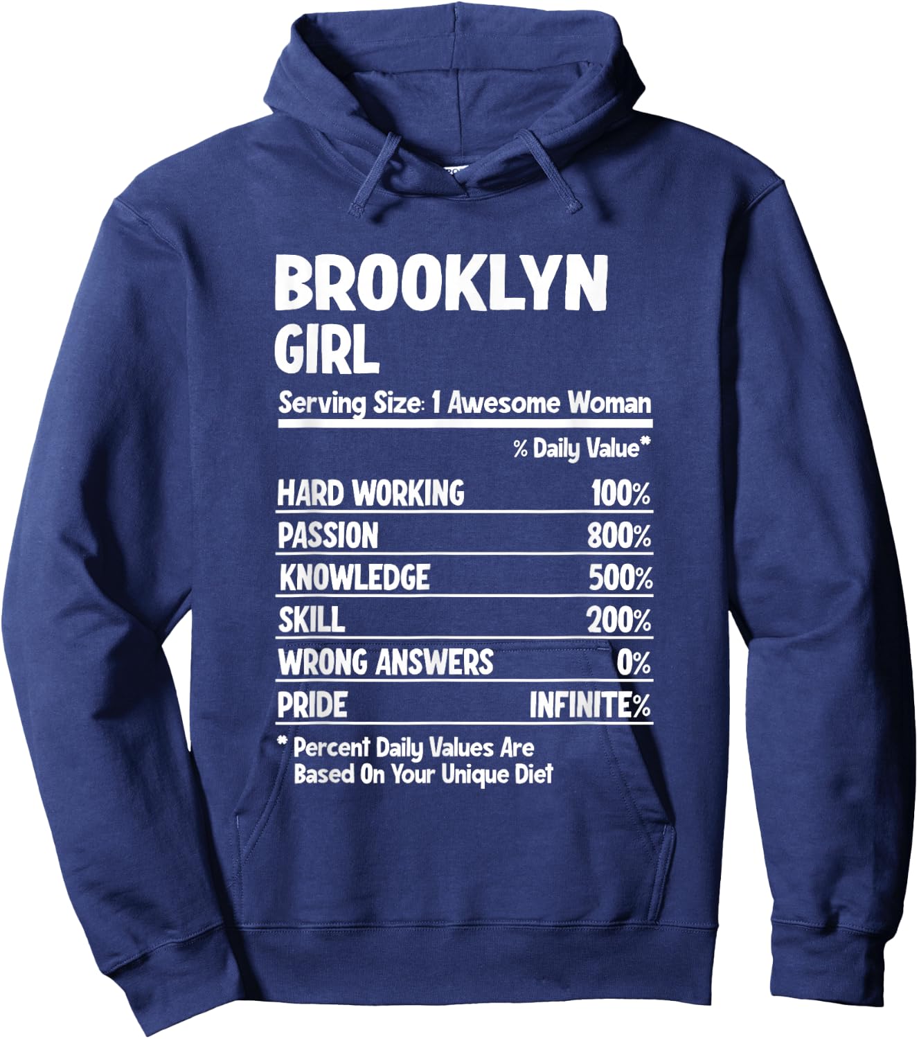 Brooklyn Girl Hoodie - Hoodie | Navy