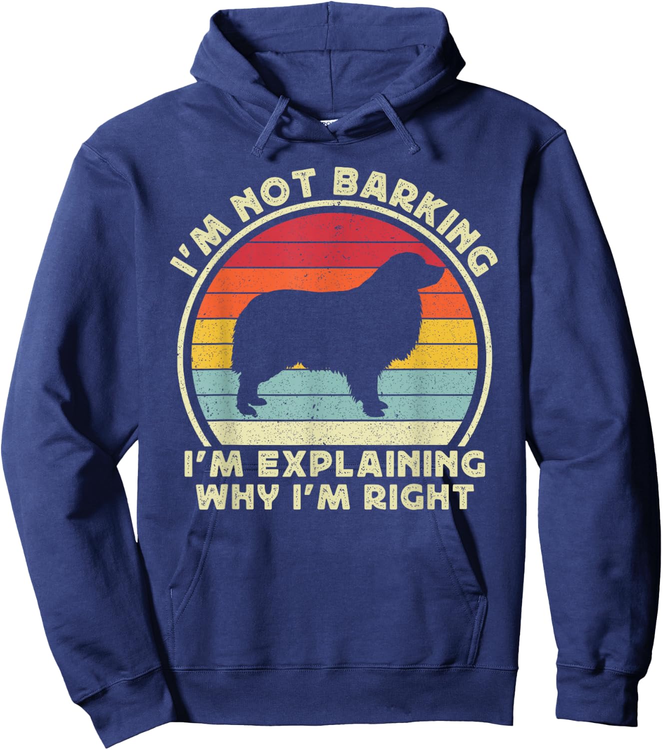 Funny Aussie Dog Red Blue Merle Australian Shepherd Dad Mom Hoodie - Hoodie | Navy
