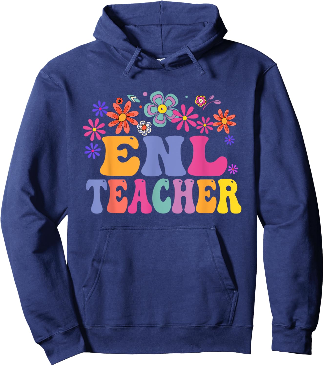 ENL Teacher Squad English New Language Squad Crew Team Men Women Hoodie - Hoodie | Navy