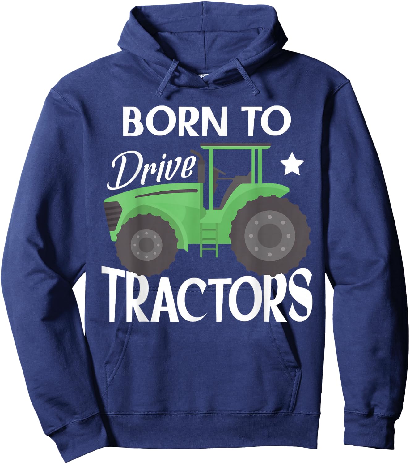 Funny Children Farming Farm Tractor Hoodie - Hoodie | Navy