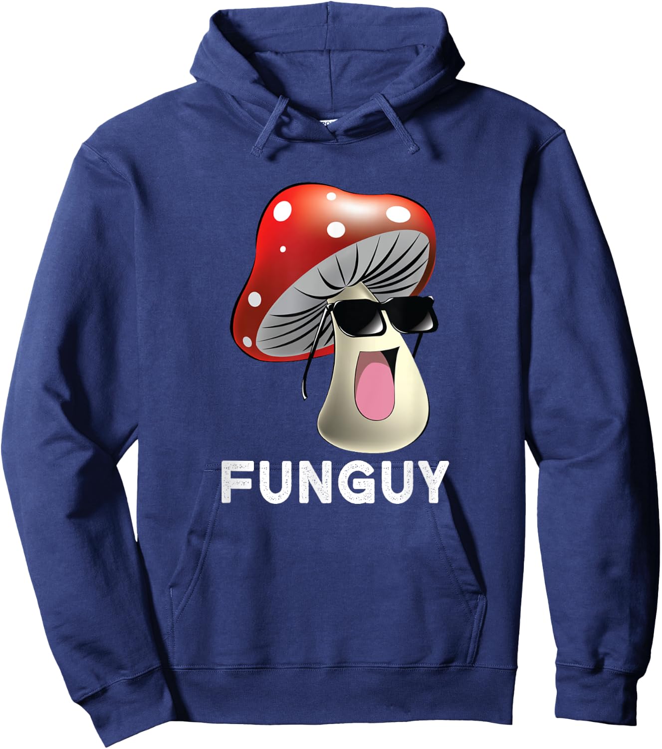 Funguy Funny Fungi Fungus Mushroom Men Funny Guy Vintage Hoodie - Hoodie | Navy
