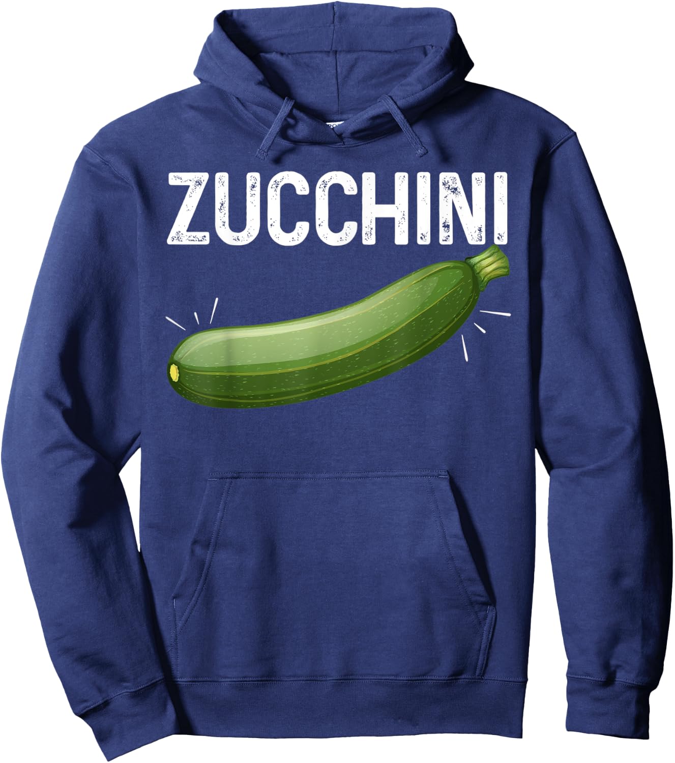 I Love Zucchini Organic Healthy Eating Zucchini Lovers Hoodie - Hoodie | Navy