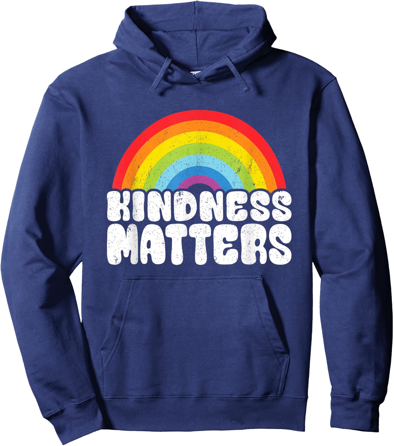 Positive Anti Bullying Rainbow Sped Teacher Kindness Matters Men Women Kids Hoodie - Hoodie | Navy