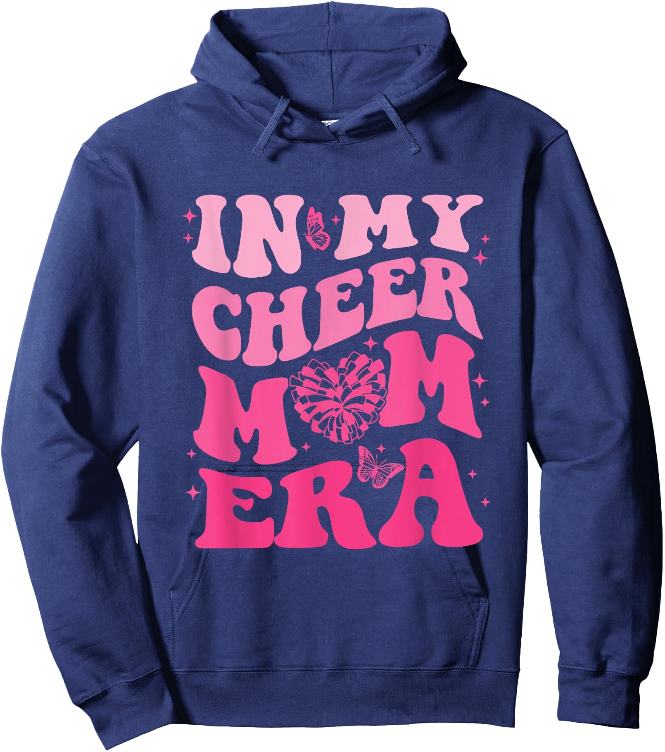 In My Cheer Mom Era Hoodie - Hoodie | Navy