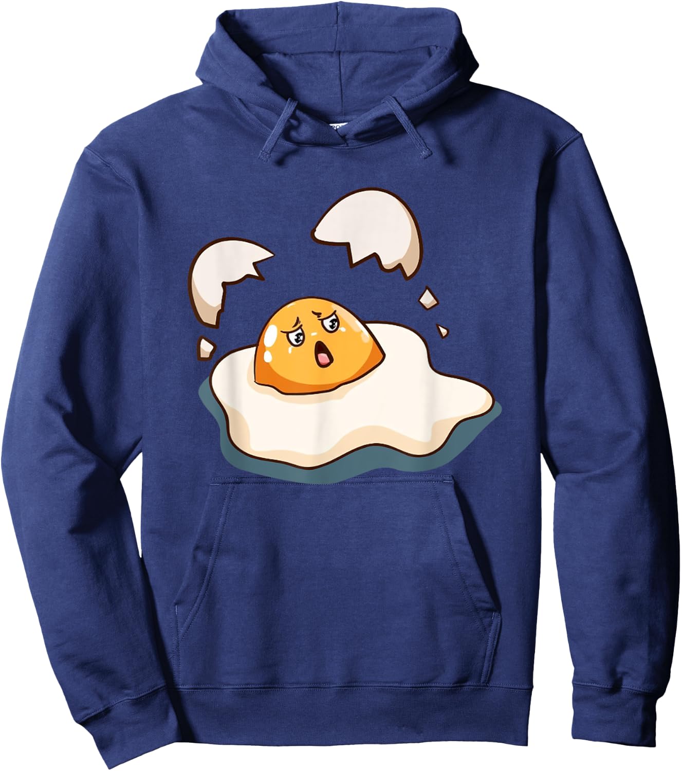 Fried Egg Breakfast Egg White Egg Yolk Fried Egg Costume Hoodie - Hoodie | Navy