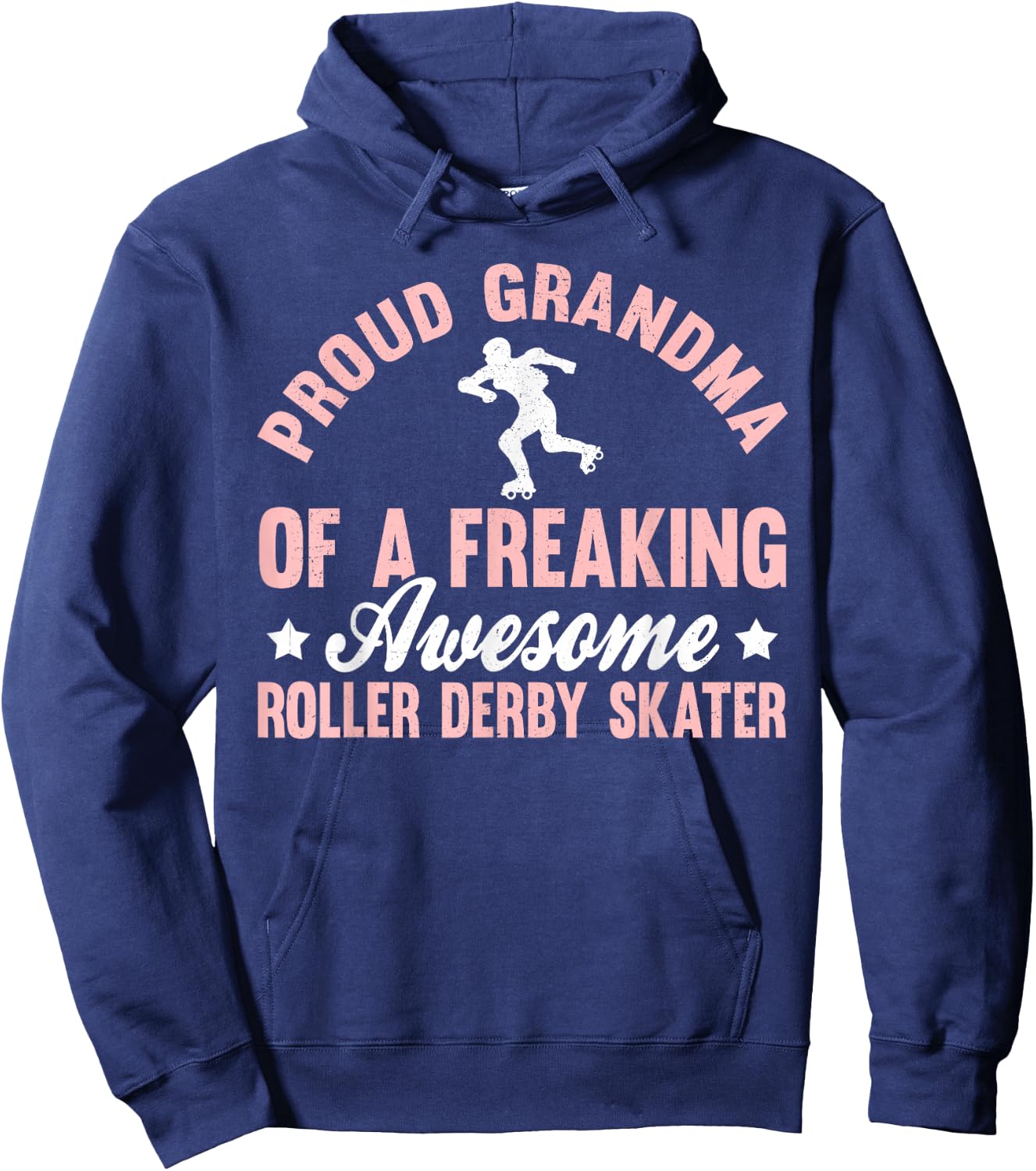 Roller Derby Skater Roller Skating Rollerskate Grandma Hoodie - Hoodie | Navy