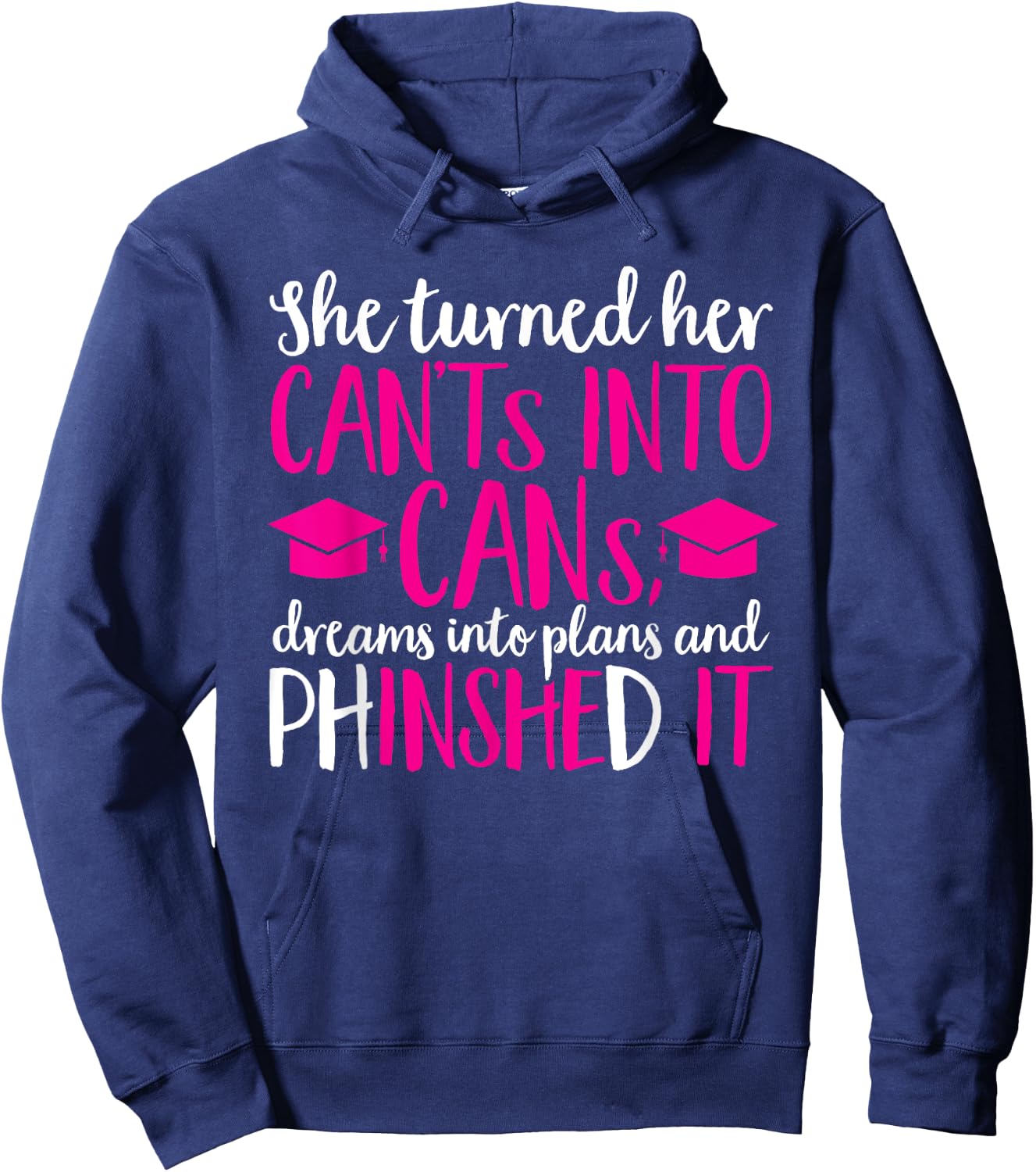 Ph.D. Graduation PhD Graduate Doctorate Degree Hoodie - Hoodie | Navy