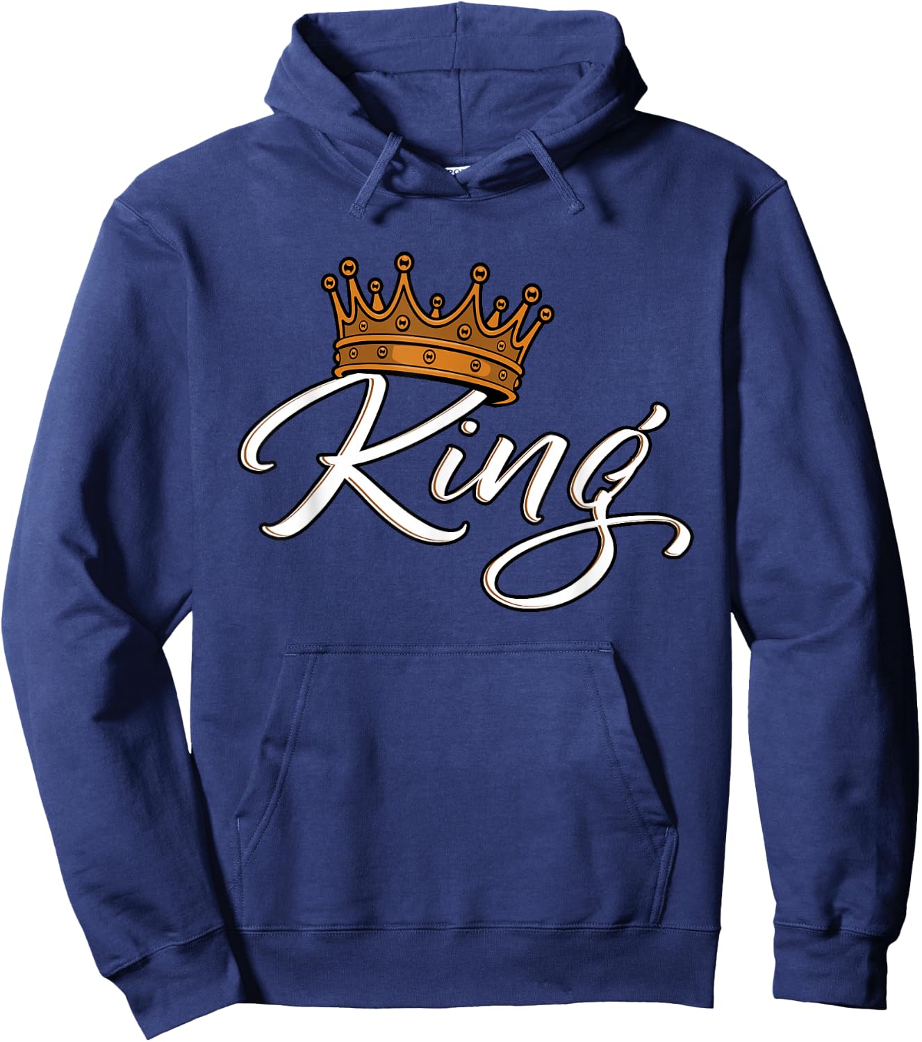 Crown with writing KING Hoodie - Hoodie | Navy