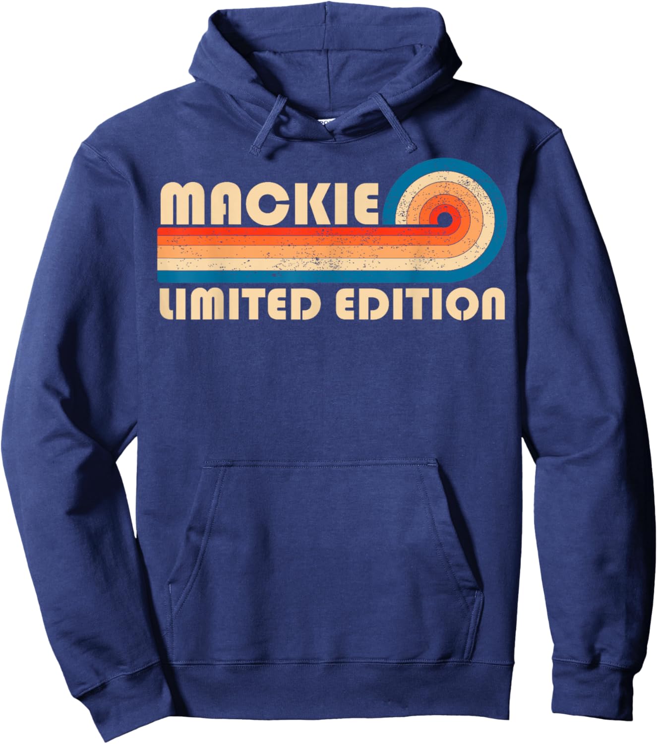 MACKIE Surname Retro Vintage 80s 90s Birthday Reunion Hoodie - Hoodie | Navy