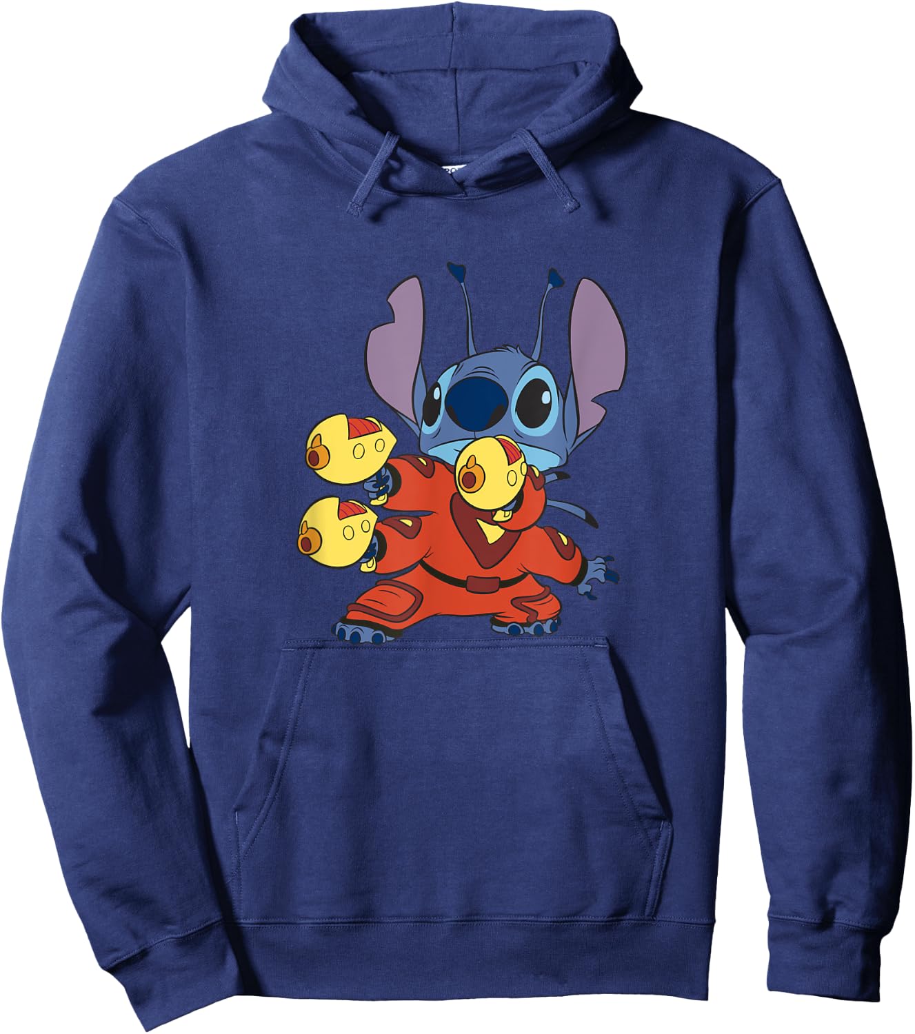 Disney Lilo & Stitch Experiment 626 Ready To Fight Portrait Hoodie - Hoodie | Navy