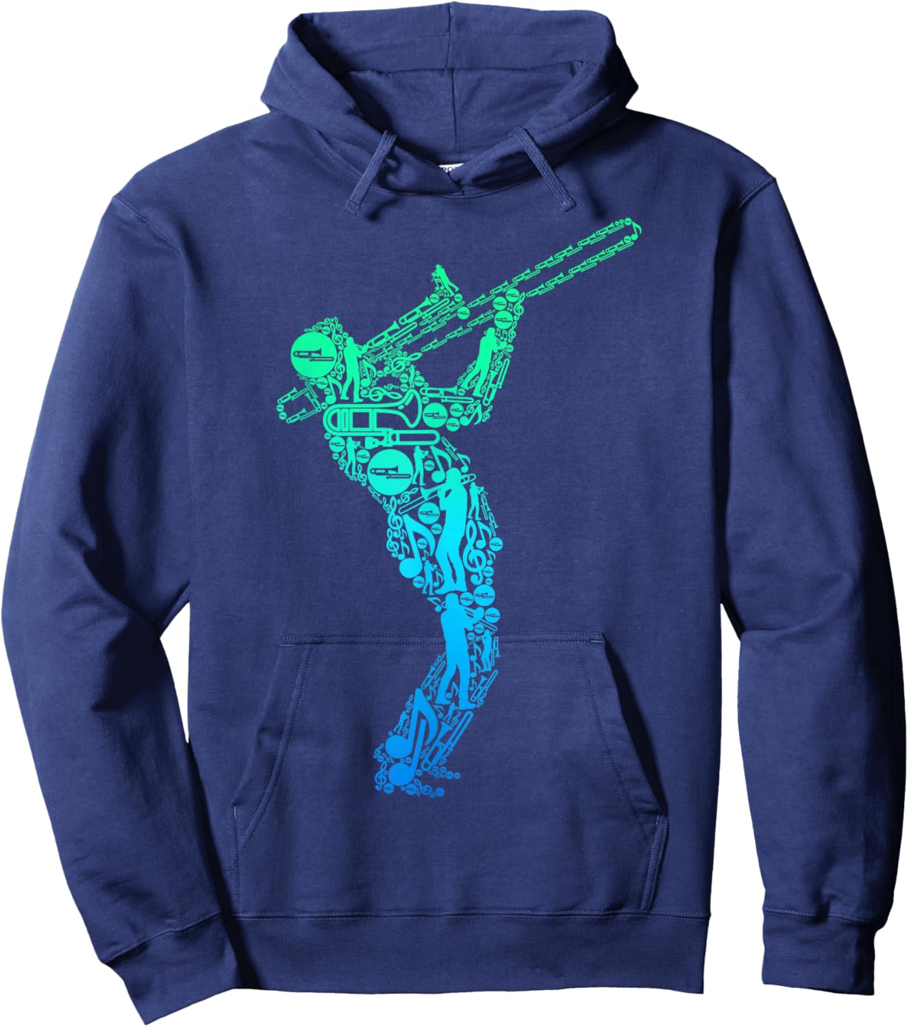Trombone Trombone Player for Children and Men Hoodie - Hoodie | Navy
