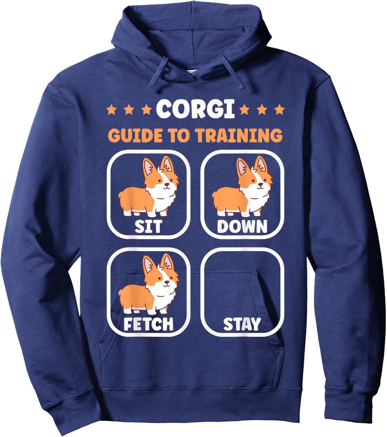 Funny Corgi Guide to trainig Dog Owner Corgi Women Girls Kids Hoodie - Hoodie | Navy