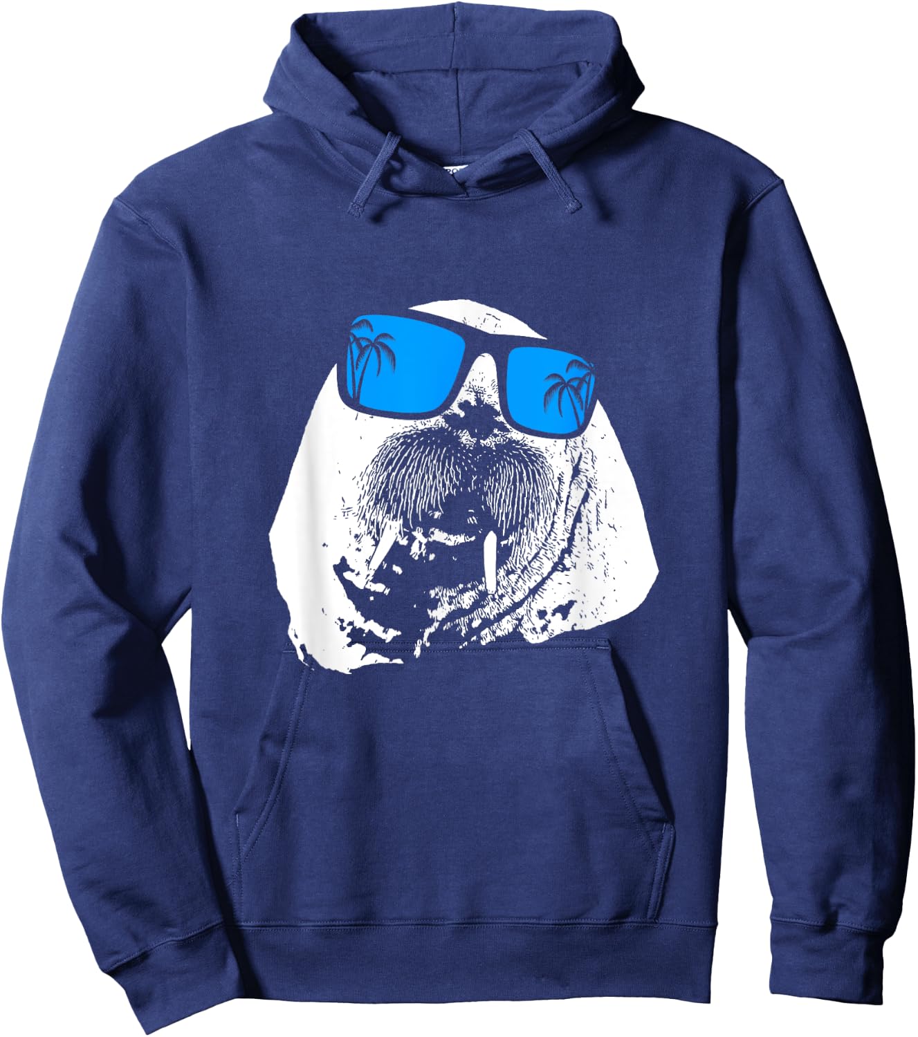 Walrus Ocean Nature Fans Sunglasses Music Animal Lovers Hoodie - Hoodie | Navy