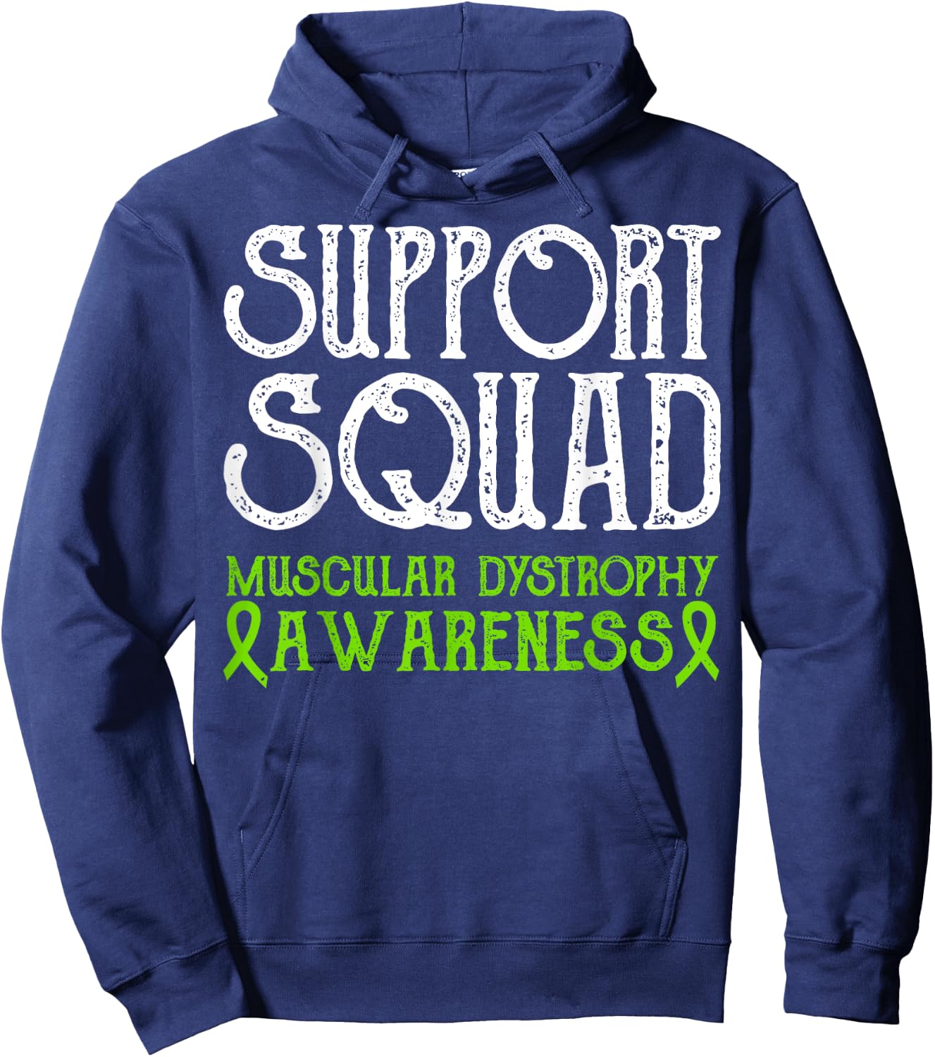 Duchenne Muscular Dystrophy Awareness Support Squad Month Hoodie - Hoodie | Navy