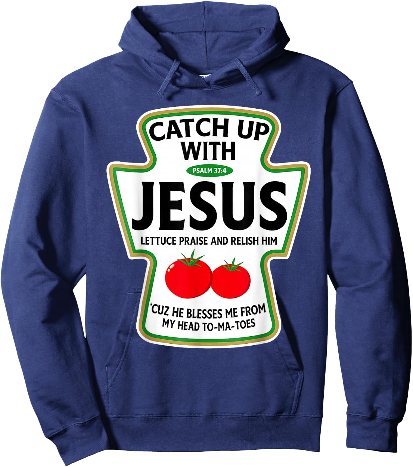 Catch Up with Jesus Hoodie - Hoodie | Navy