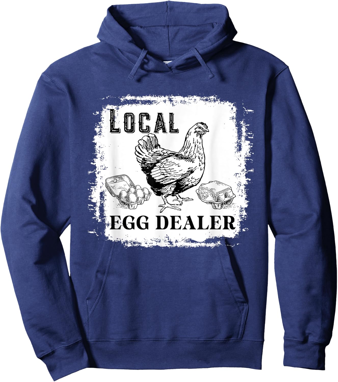 Support Your Local Egg Dealers Farmers Funny Chicken Lover Hoodie - Hoodie | Navy