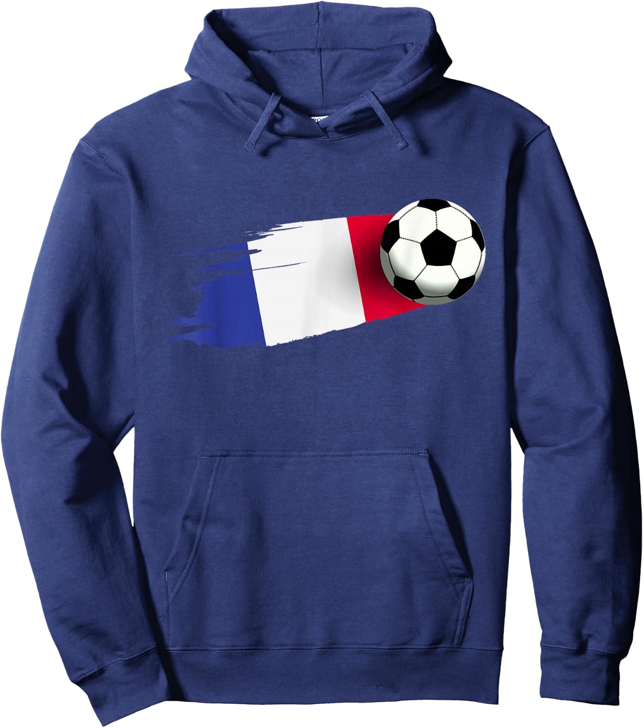 France Flag Jersey French Soccer Team French Hoodie - Hoodie | Navy