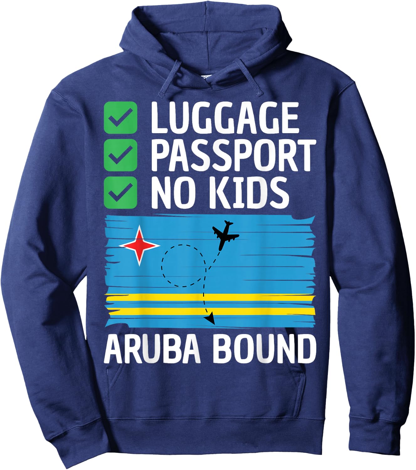 Aruba Travel Vacation Outfit Caribbean Trip Men Women Aruba Hoodie - Hoodie | Navy