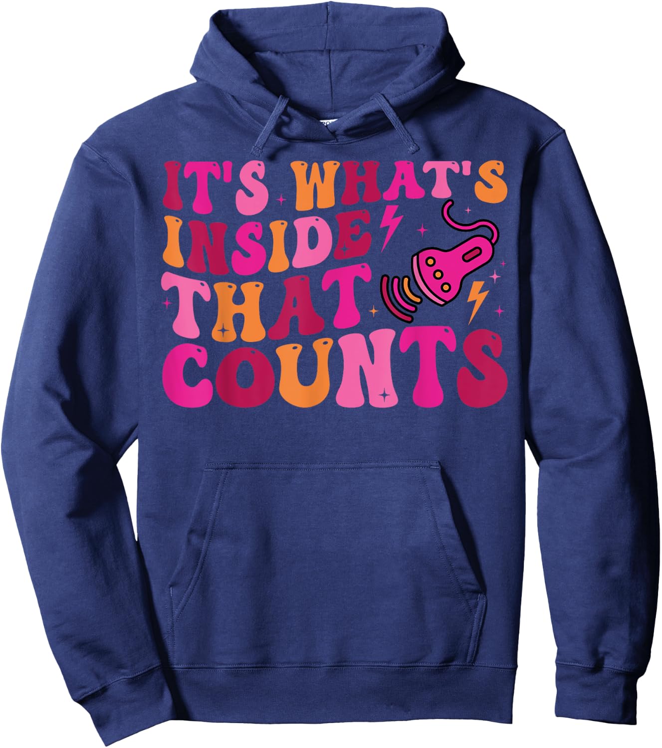 Sonographer It's What's Inside That Counts Ultrasound Tech Hoodie - Hoodie | Navy