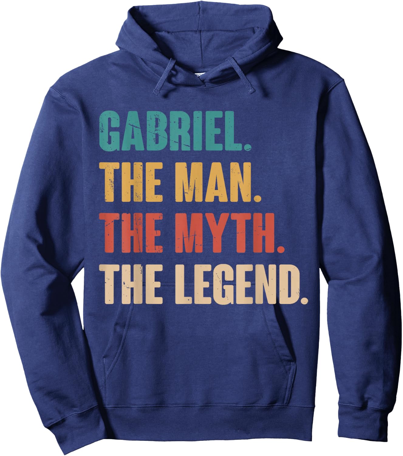 Gabriel The Man The Myth The Legend Retro Gift Gabriel Hoodie - Hoodie | Navy