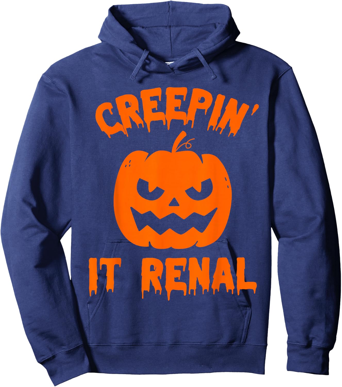 Halloween Dialysis Tech Shirts Kidney Nurse Creep It Renal Hoodie - Hoodie | Navy