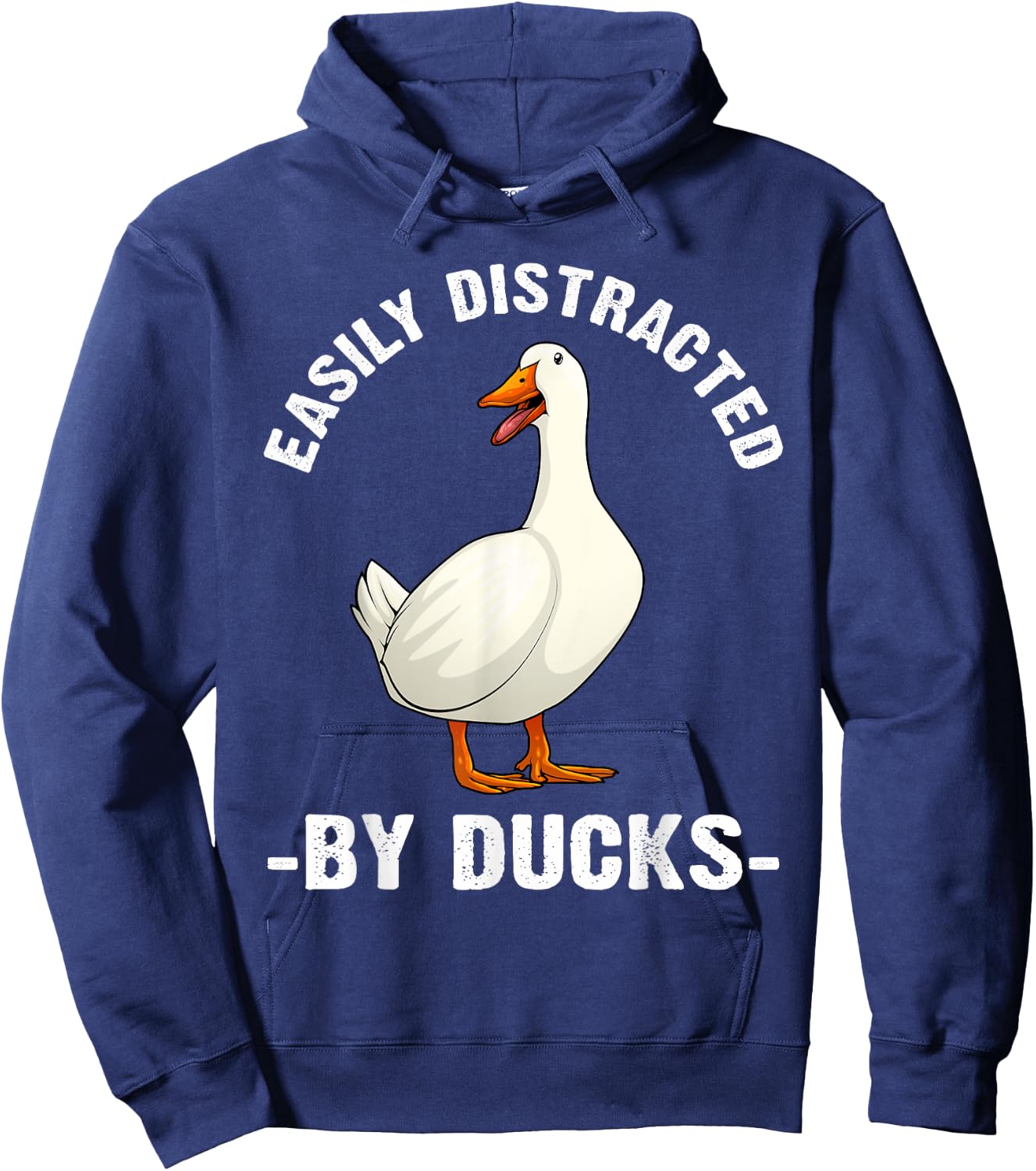 Cute Duck Design Women Aquatic Bird Duck Lovers Hoodie - Hoodie | Navy
