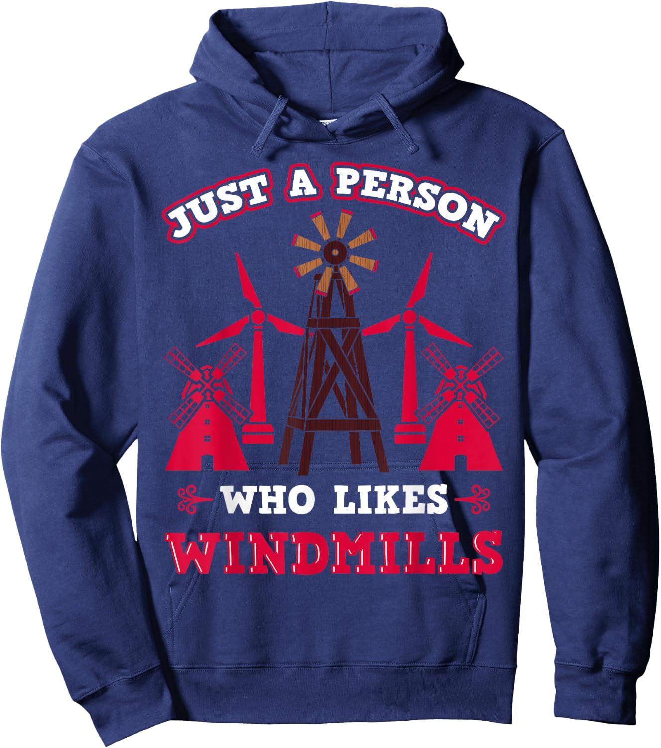 Windmill Technician Windpumps Worker Wind Turbine Engineer Hoodie - Hoodie | Navy