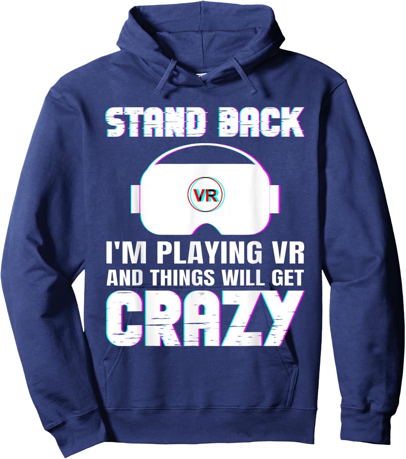 Funny VR Gaming Design Women Virtual Reality Lover Hoodie - Hoodie | Navy