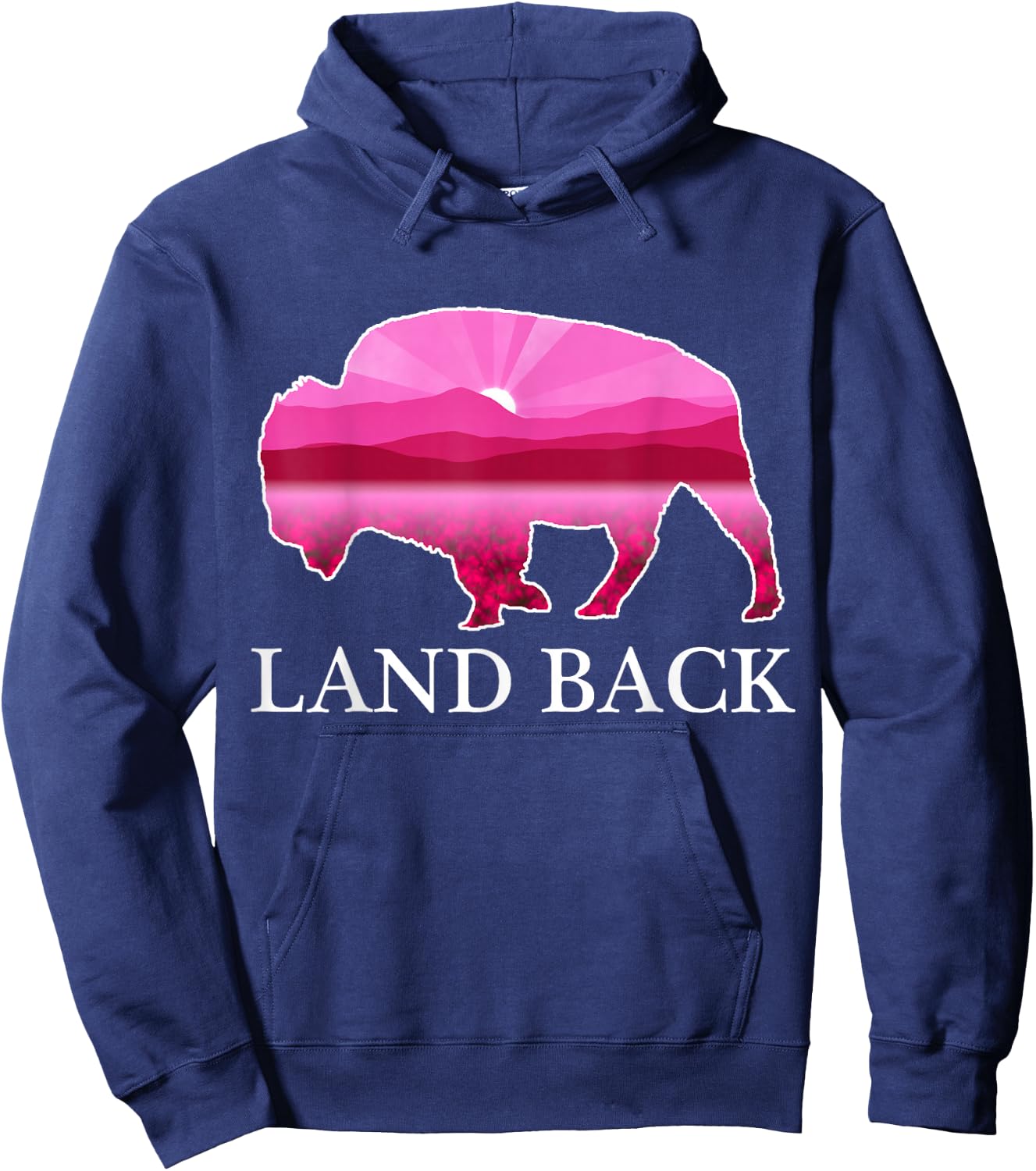Land Back Hoodie - Hoodie | Navy