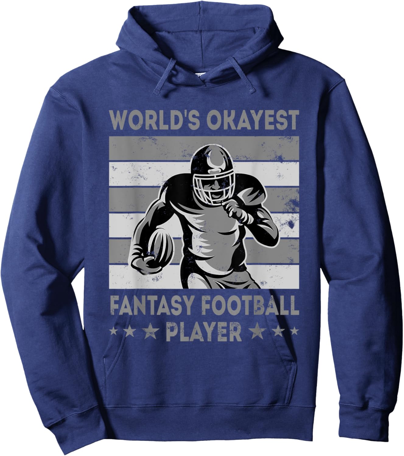 World's Okayest Fantasy Football Player - Draft Day Hoodie - Hoodie | Navy