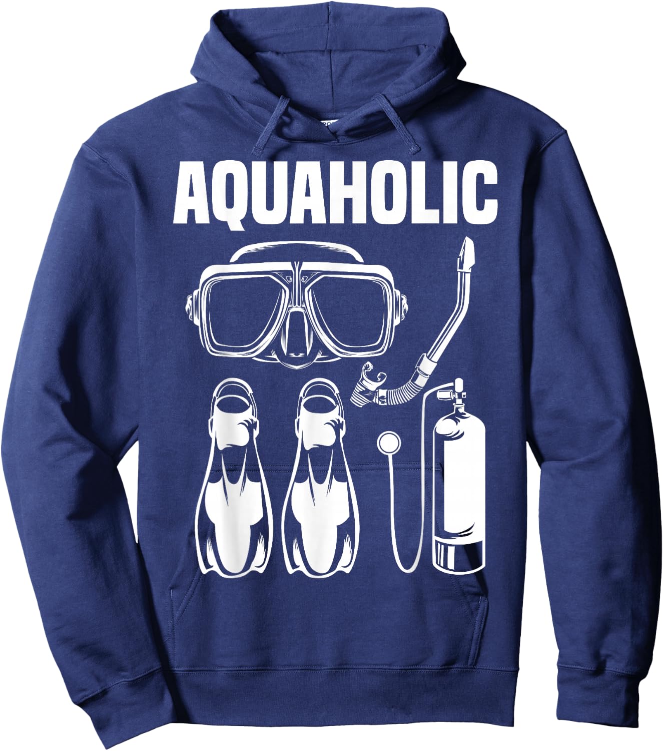 Cool Scuba Diving Themed Design Women Scuba Dive Hoodie - Hoodie | Navy