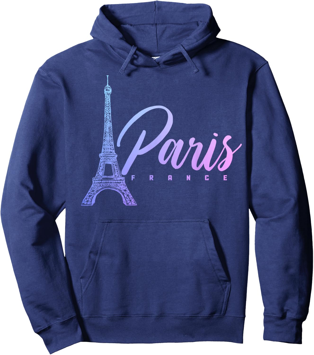 Paris France Eiffel Tower French Souvenir Vintage Hoodie - Hoodie | Navy