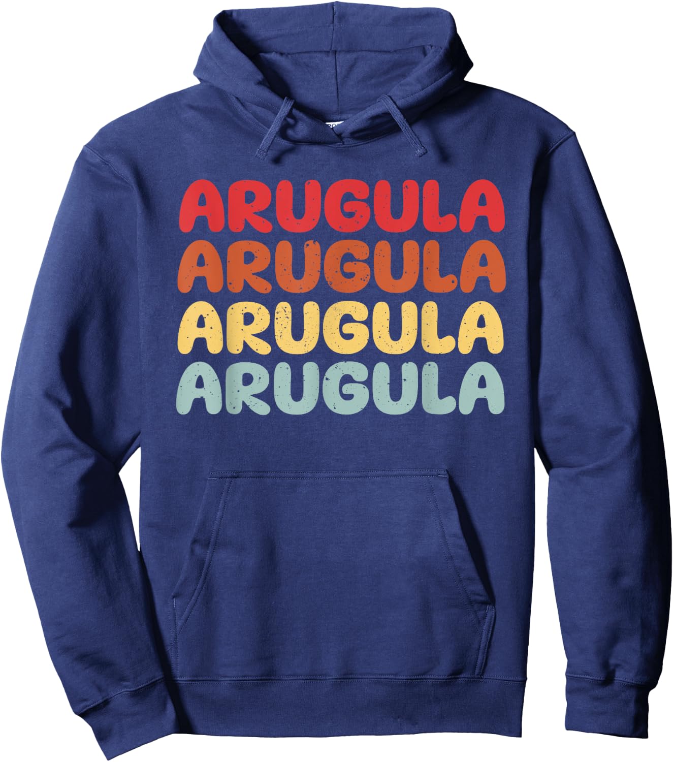 Arugula Typeset Design Love Gardening Plants Hoodie - Hoodie | Navy