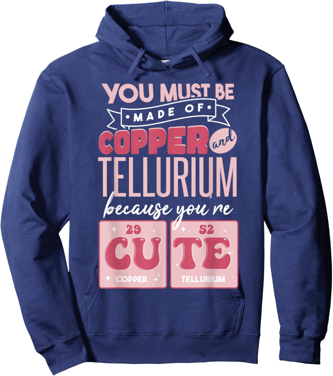 Cute Chemistry Pun Chemist Hoodie - Hoodie | Navy