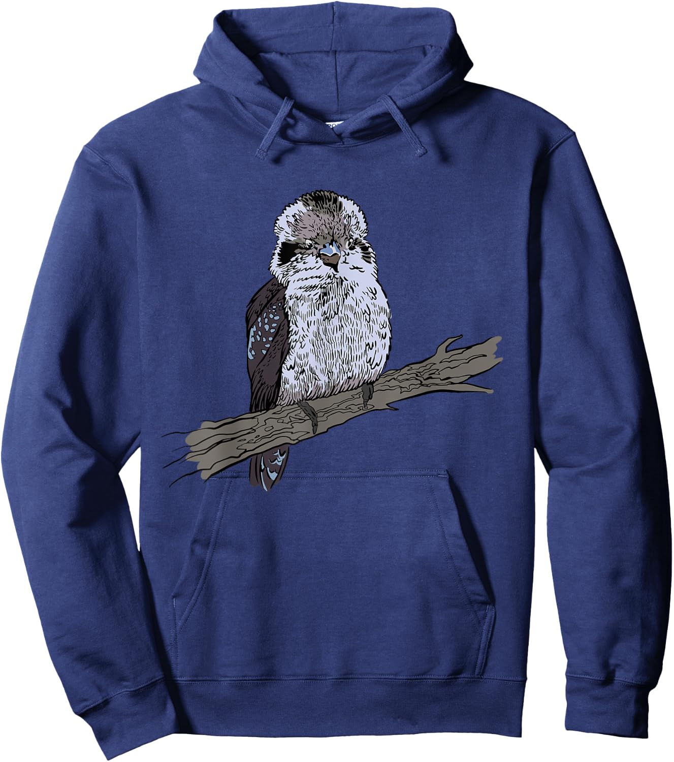 Laughing Bird Australian Bird Ornithology Kookaburra Bird Hoodie - Hoodie | Navy