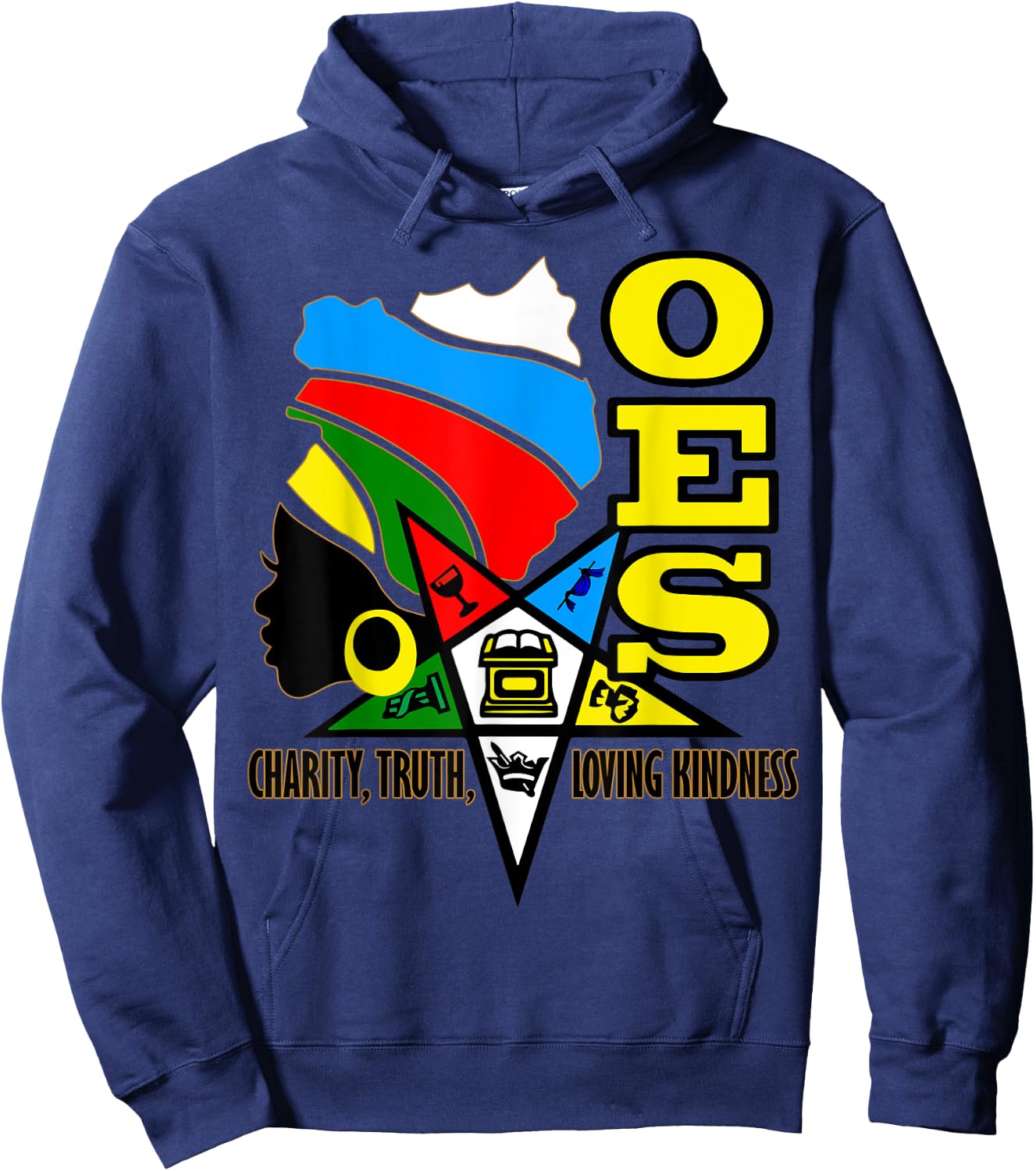 OES Charity Truth Loving Kindness Sister Africa Parents' Day Hoodie - Hoodie | Navy