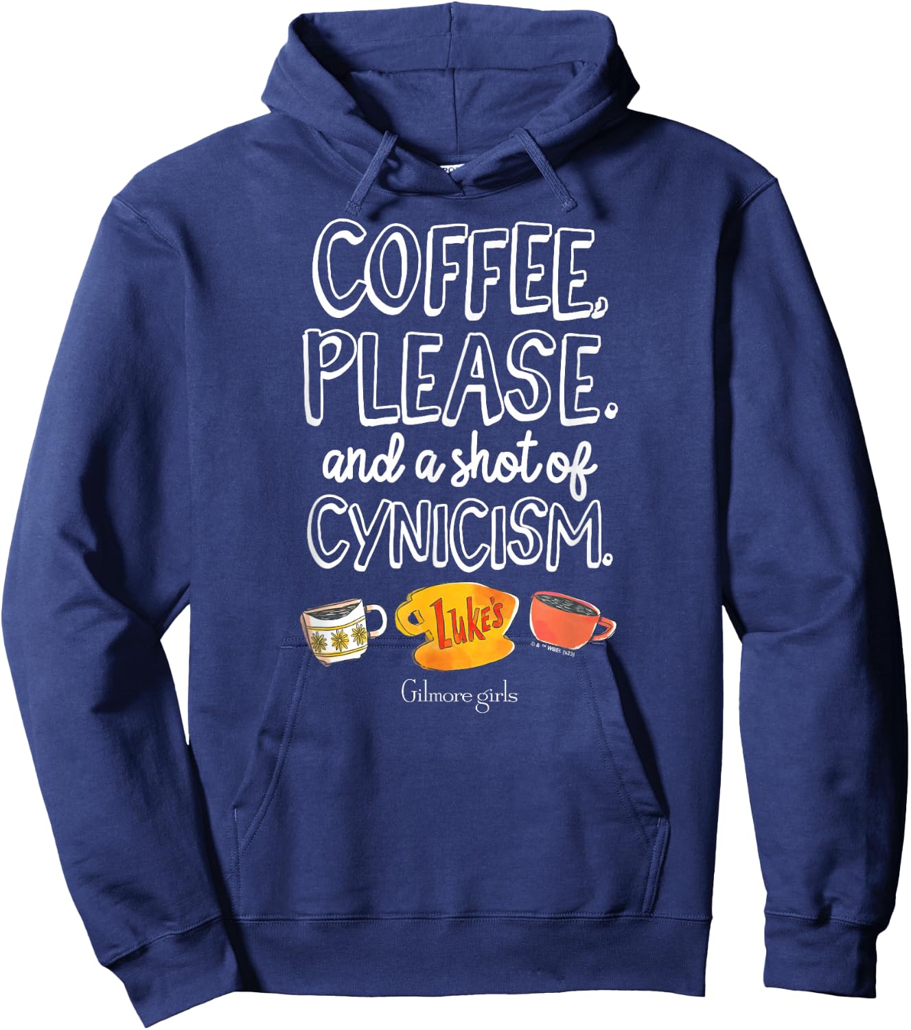 Gilmore Girls - Coffee & Cynicism Hoodie - Hoodie | Navy