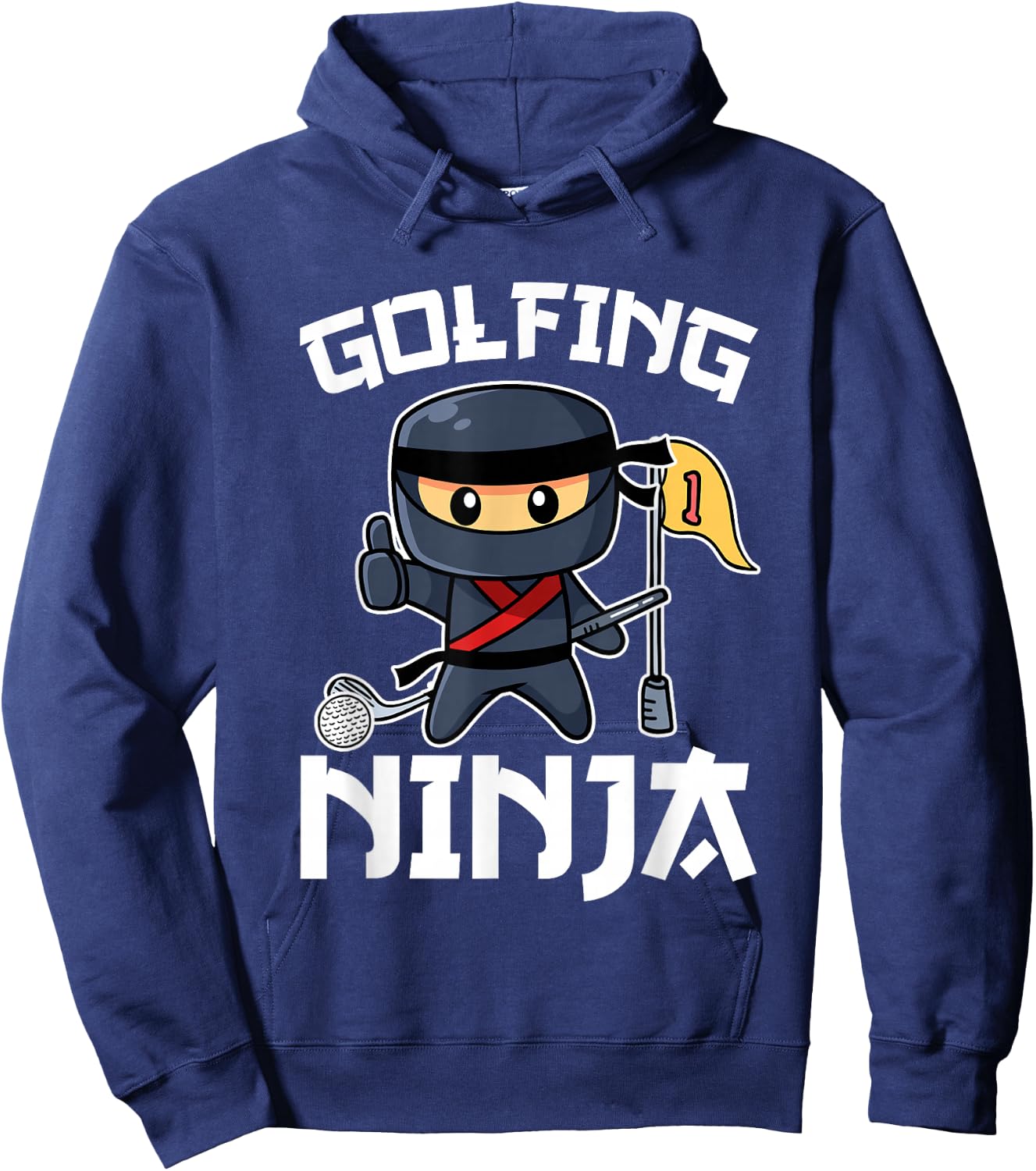 Golfing Ninja Women Golf Funny Hoodie - Hoodie | Navy