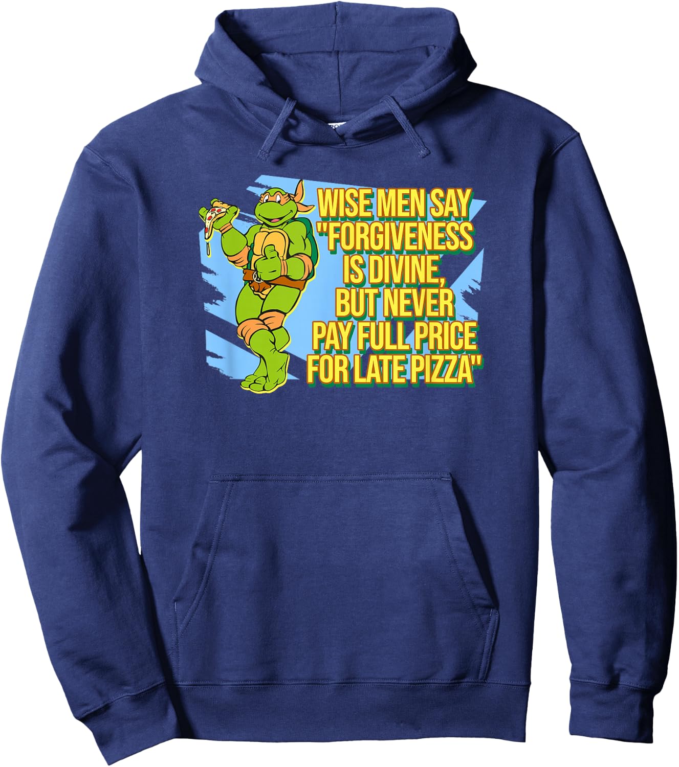 Michelangelo - Late Pizza Hoodie - Hoodie | Navy