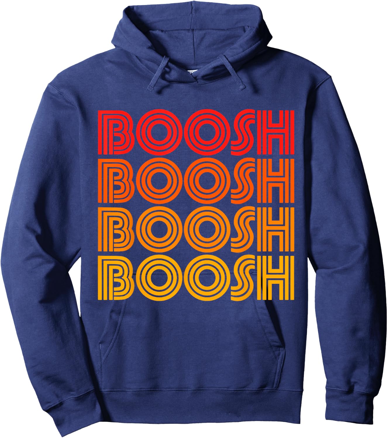 Boosh Funny Booosh Noise Word Silly Goofy Weird Odd Fan Love Hoodie - Hoodie | Navy