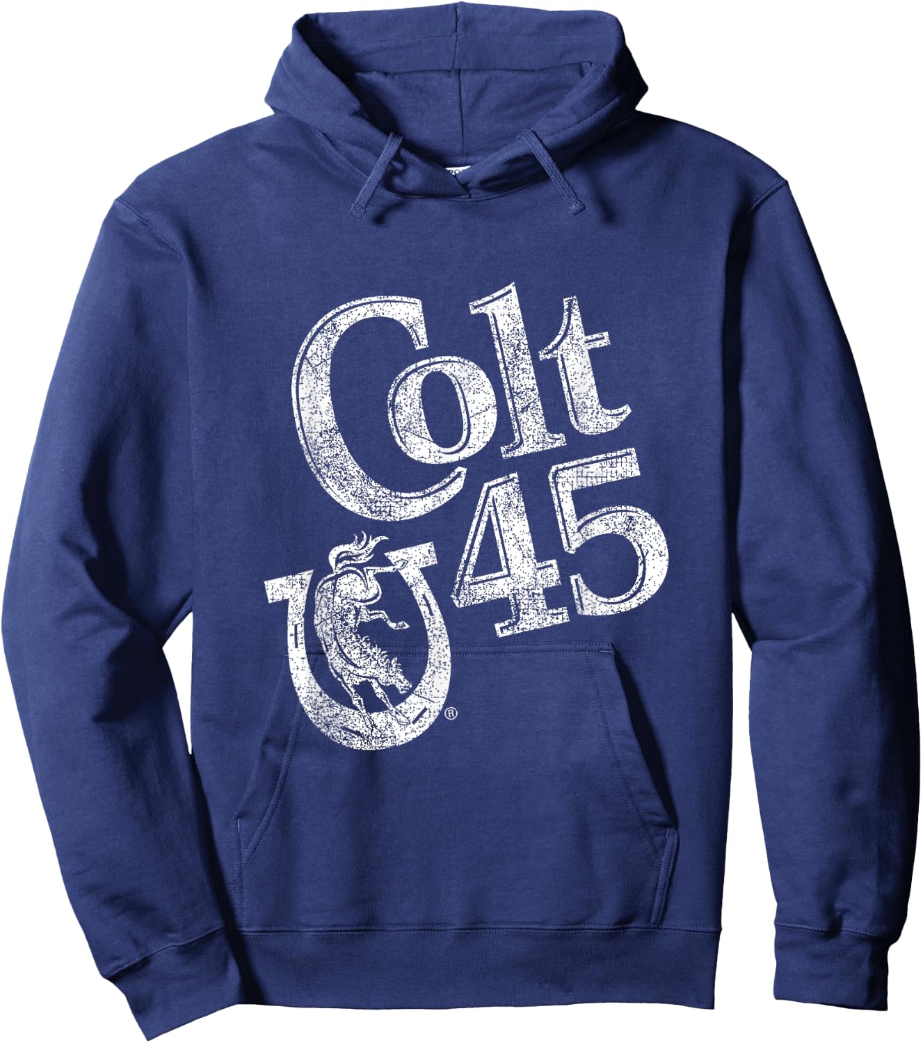 Colt 45 Beer Vintage Style - Logo Hoodie - Hoodie | Navy