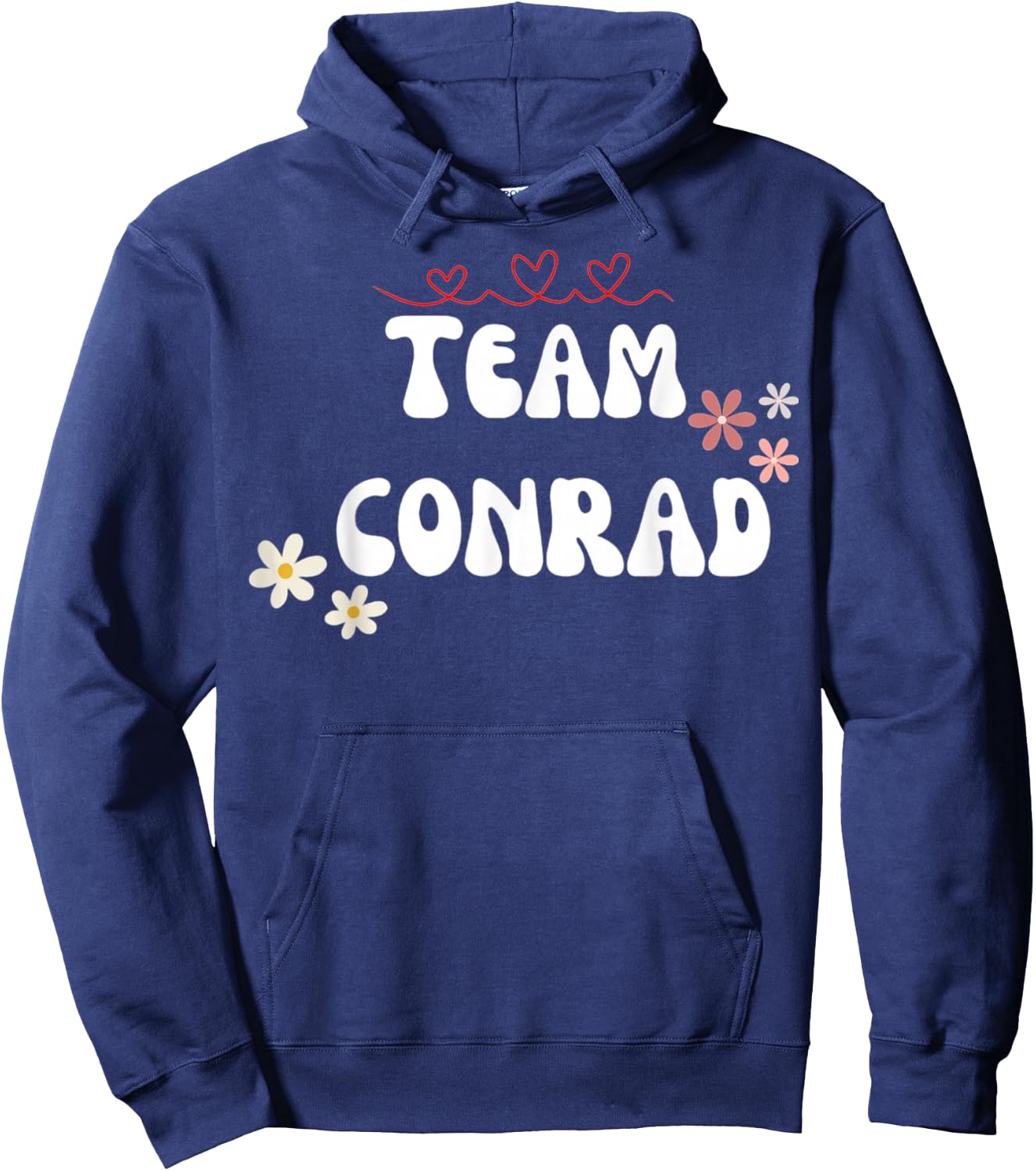 Team Conrad I Love Conrad I Heart Conrad Hoodie - Hoodie | Navy