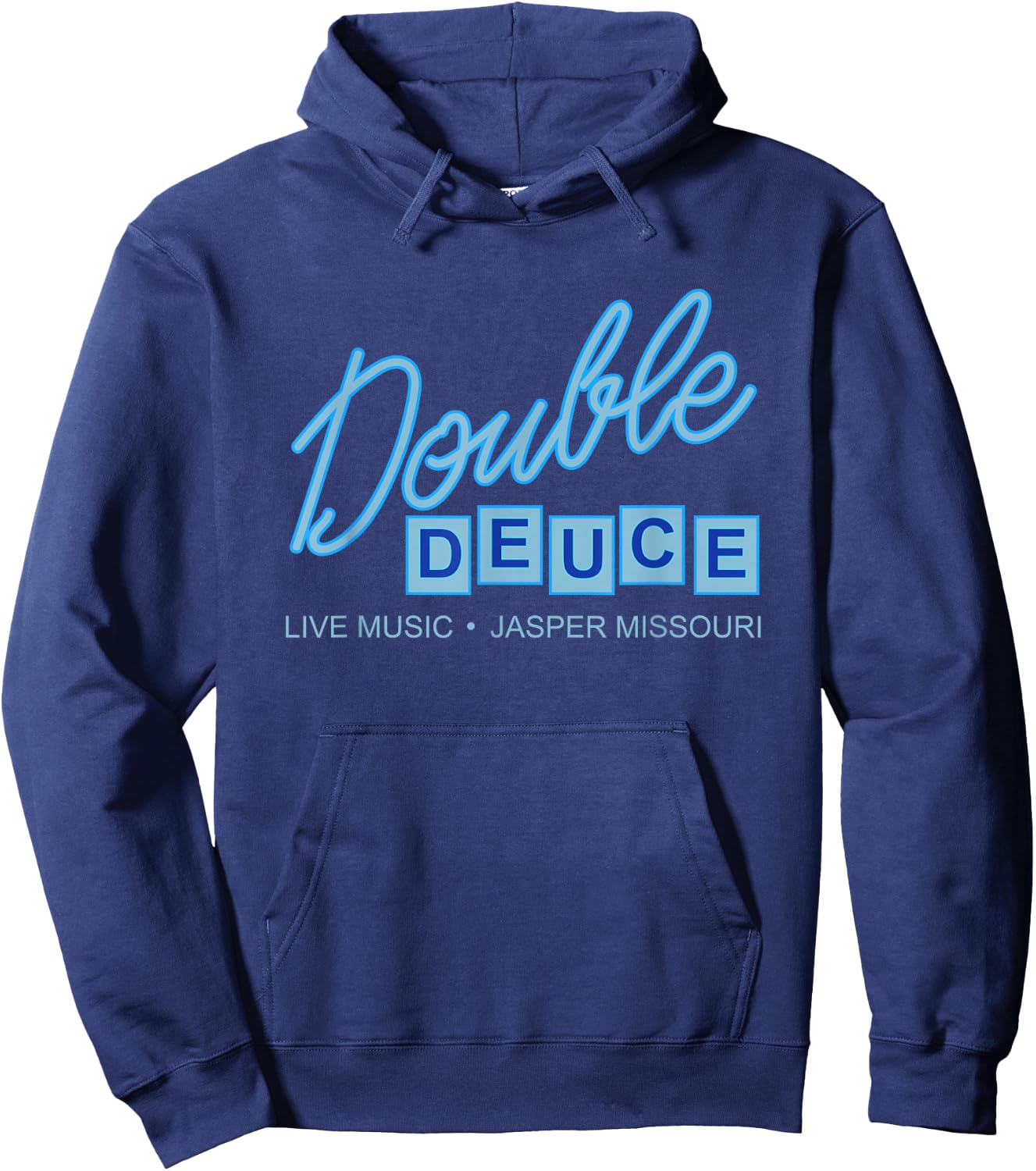 Double Deuce Bar - Jasper Missouri Hoodie - Hoodie | Navy