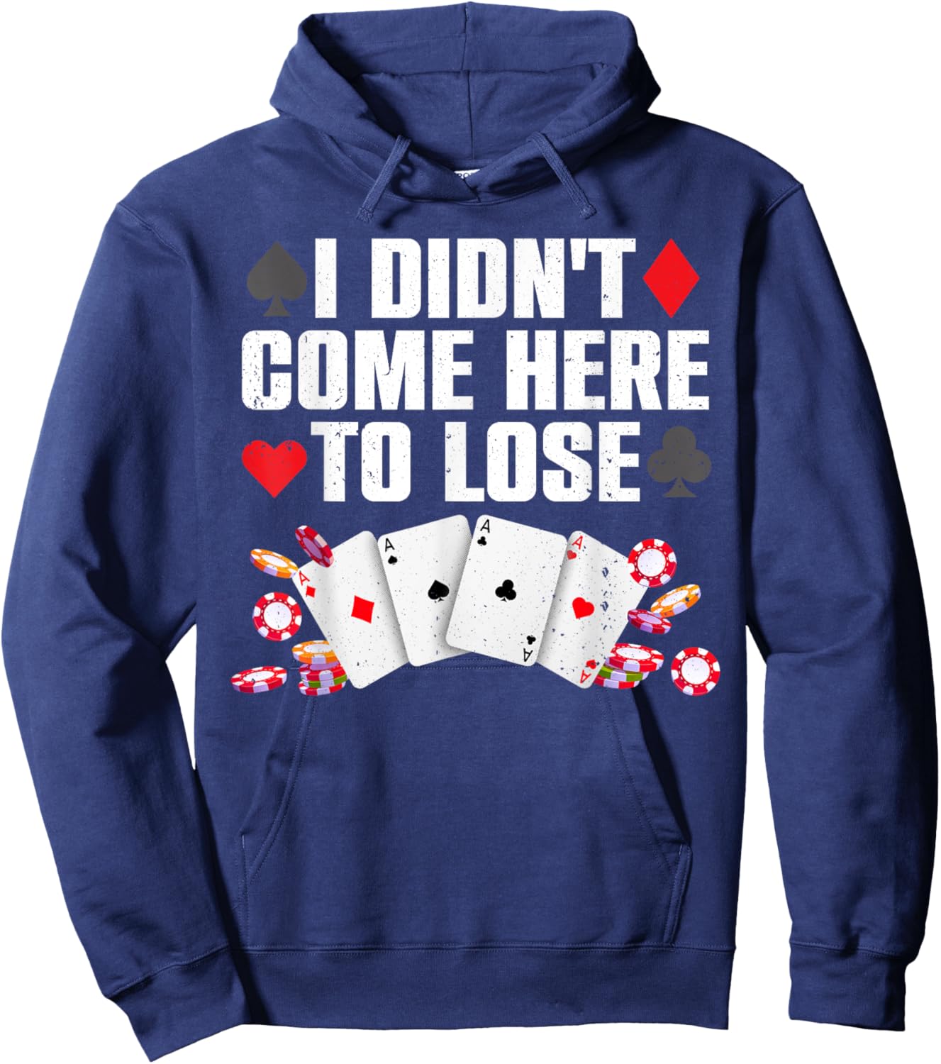 Cool Poker Player Art Women Casino Lover Gamblers Hoodie - Hoodie | Navy