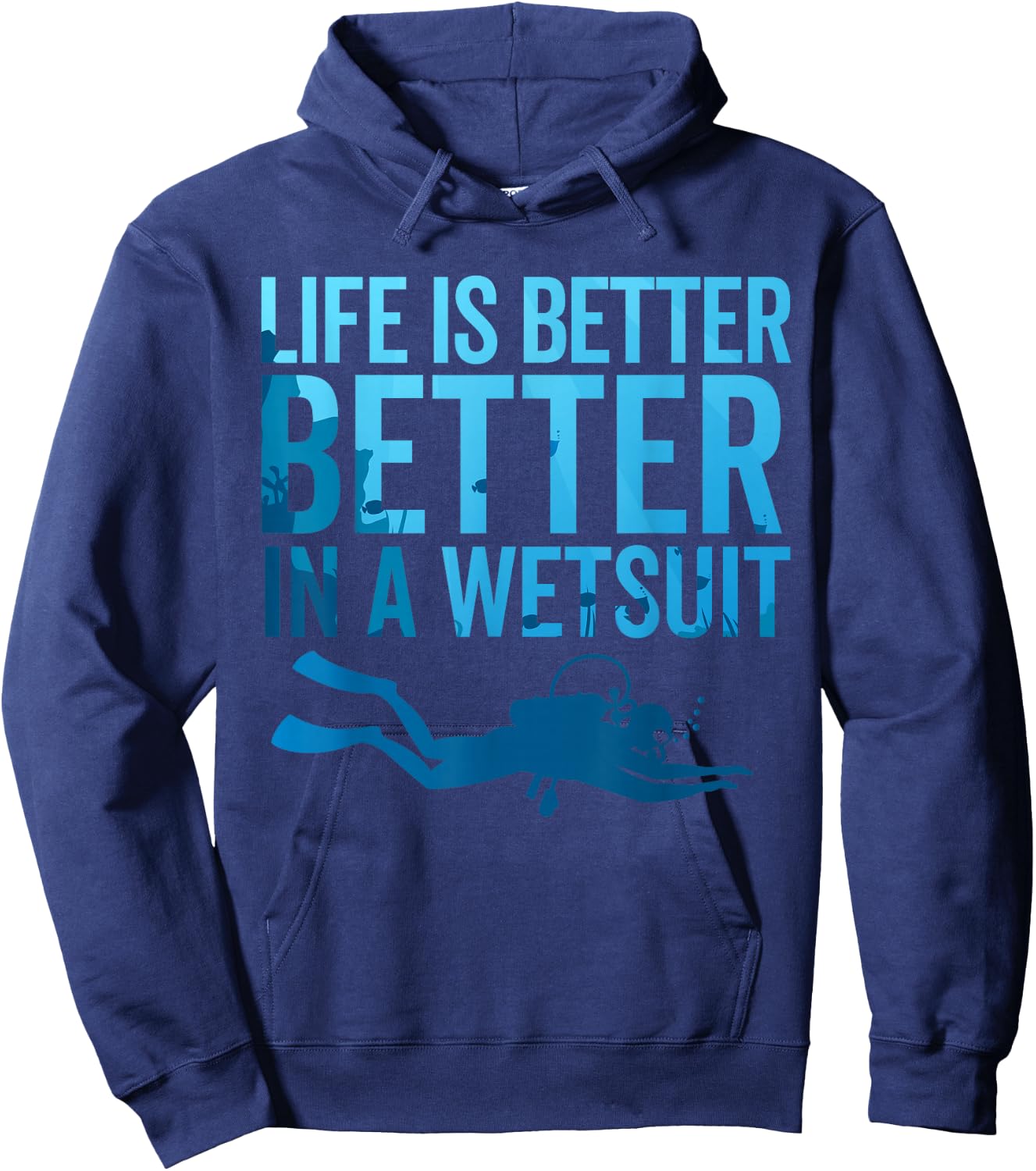 Scuba Diving Women Diver Funny Dive Clothes Apparel Hoodie - Hoodie | Navy