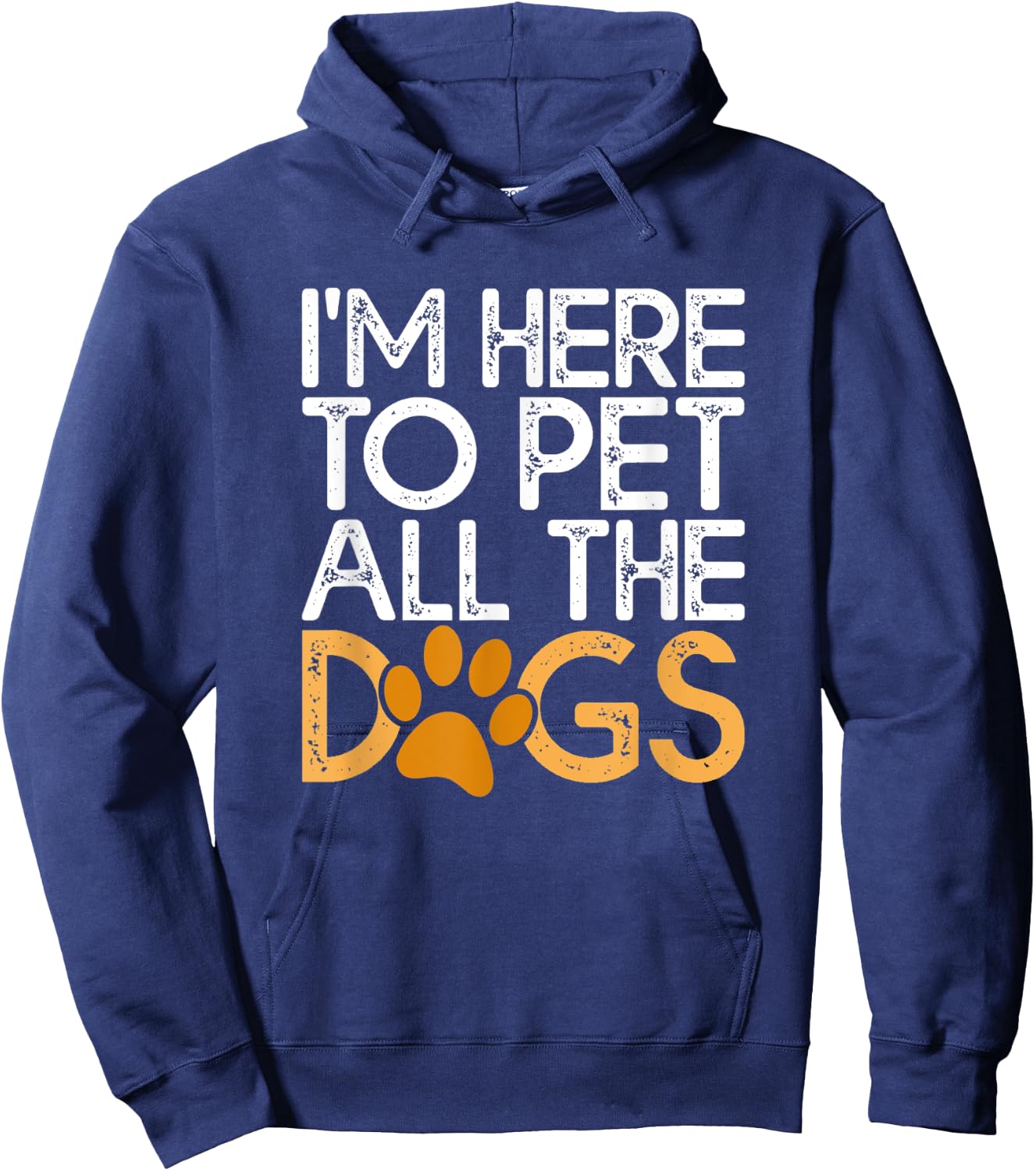 I’m Here to Pet All the Dogs | Voluntary Dog Rescue Events Women Kids Hoodie - Hoodie | Navy