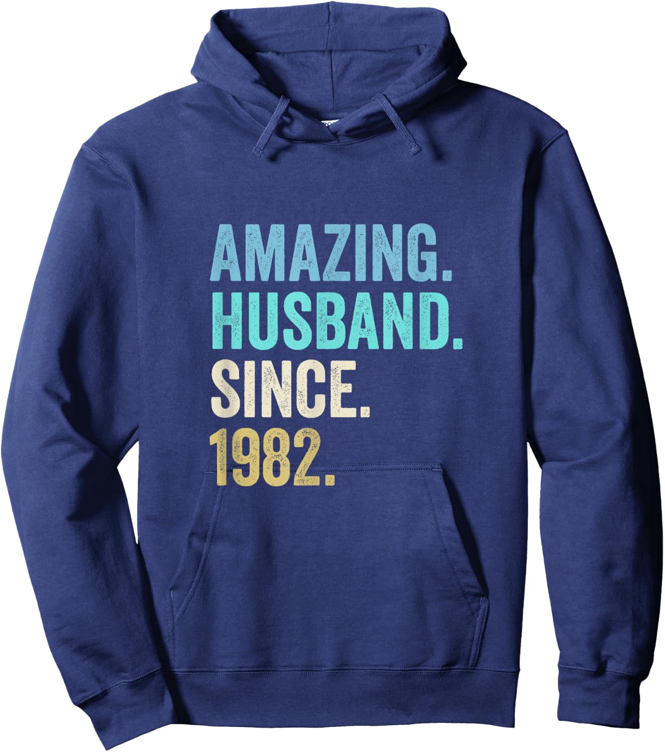 Amazing Husband Since 1982 43rd wedding anniversary 43 years Hoodie - Hoodie | Navy