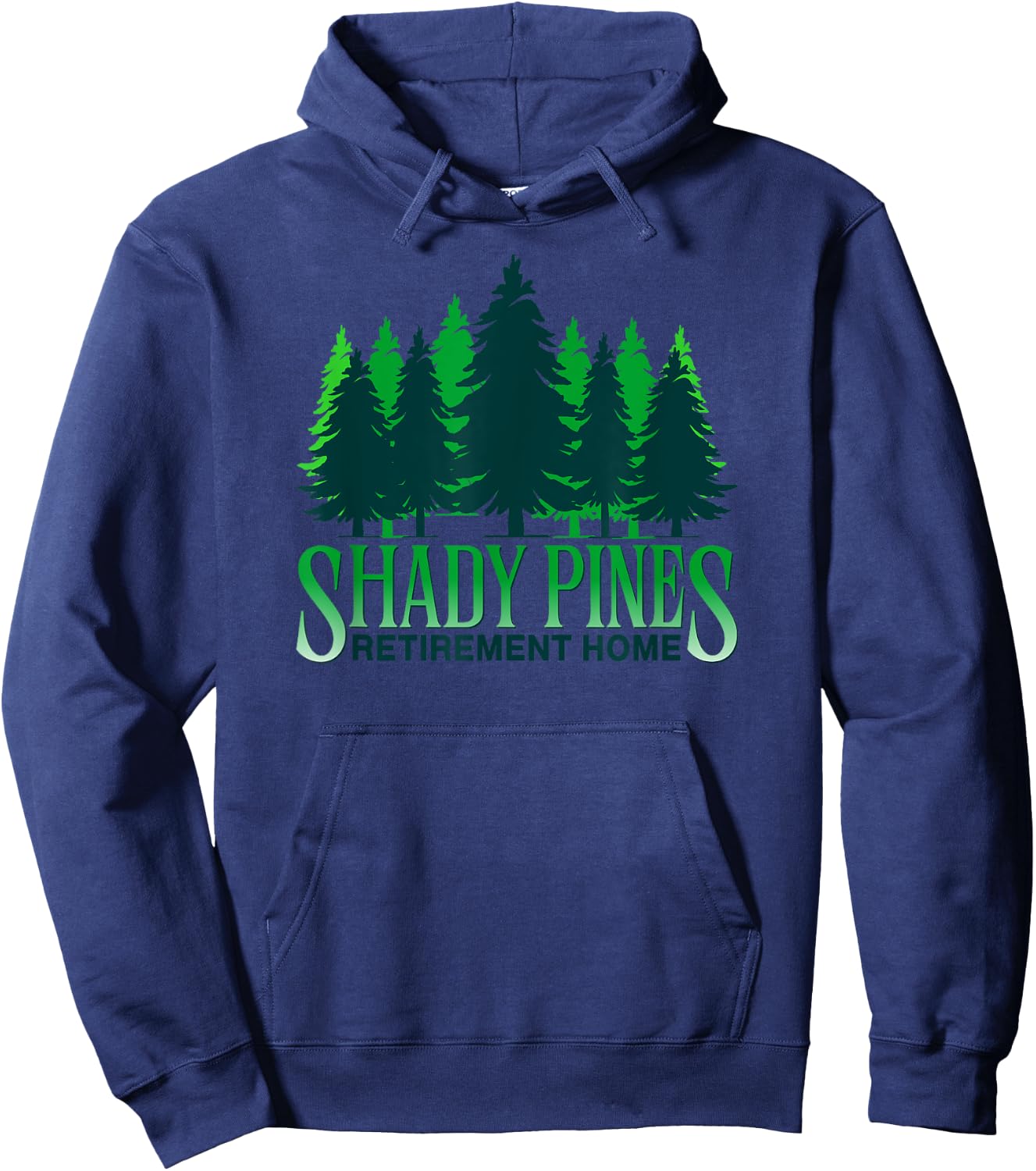 Shady Pines Pine Tree Outdoor Hiking Hoodie - Hoodie | Navy