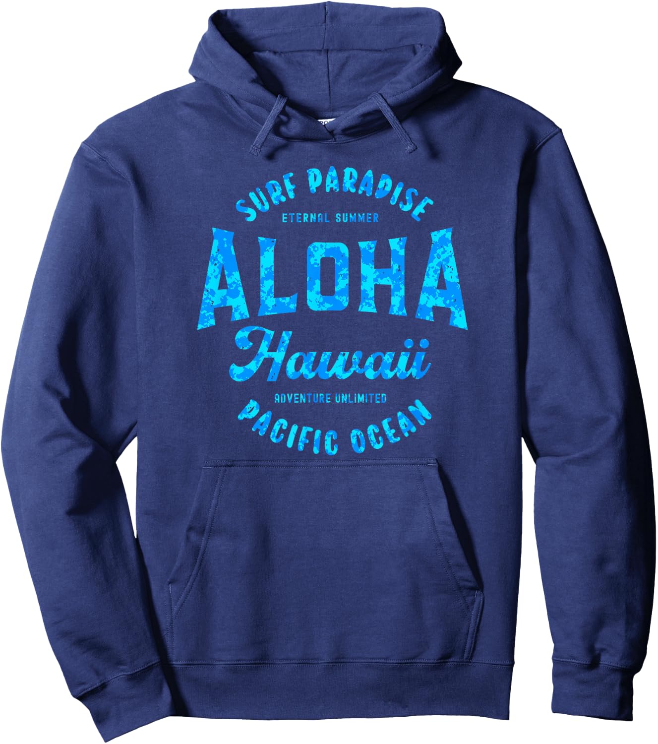 Hawaii Aloha Hawaiian Retro Throwback Girls Boys Souvenir Hoodie - Hoodie | Navy