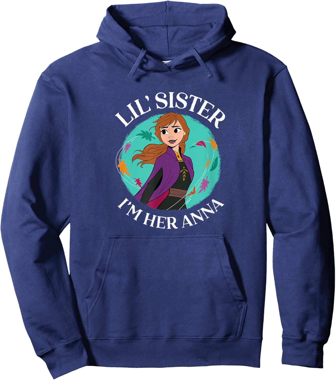 Frozen - Lil' Sister I'm Her Anna Hoodie - Hoodie | Navy